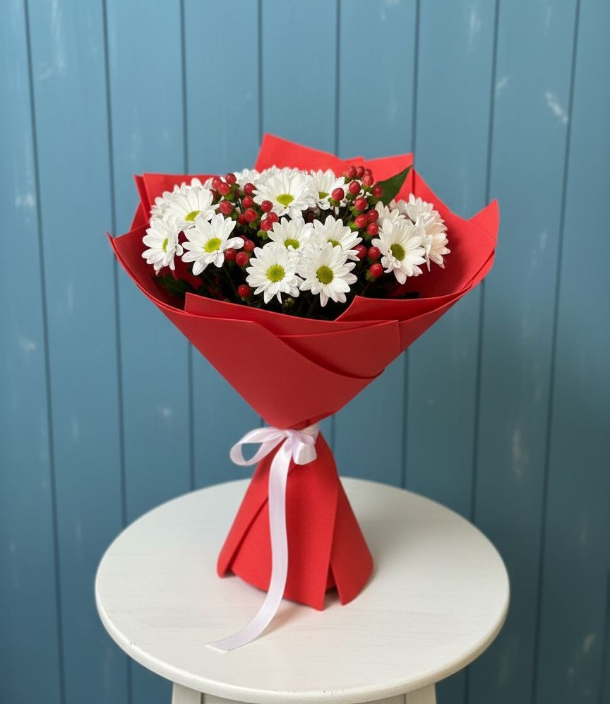 Букет цветов из: Хризантемы в Покойном