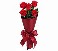 Букет 5 Красных роз Эдлесс Лав в Покойном