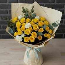 Букет цветов из:  Розы #REPLACE_PRED# Покойном