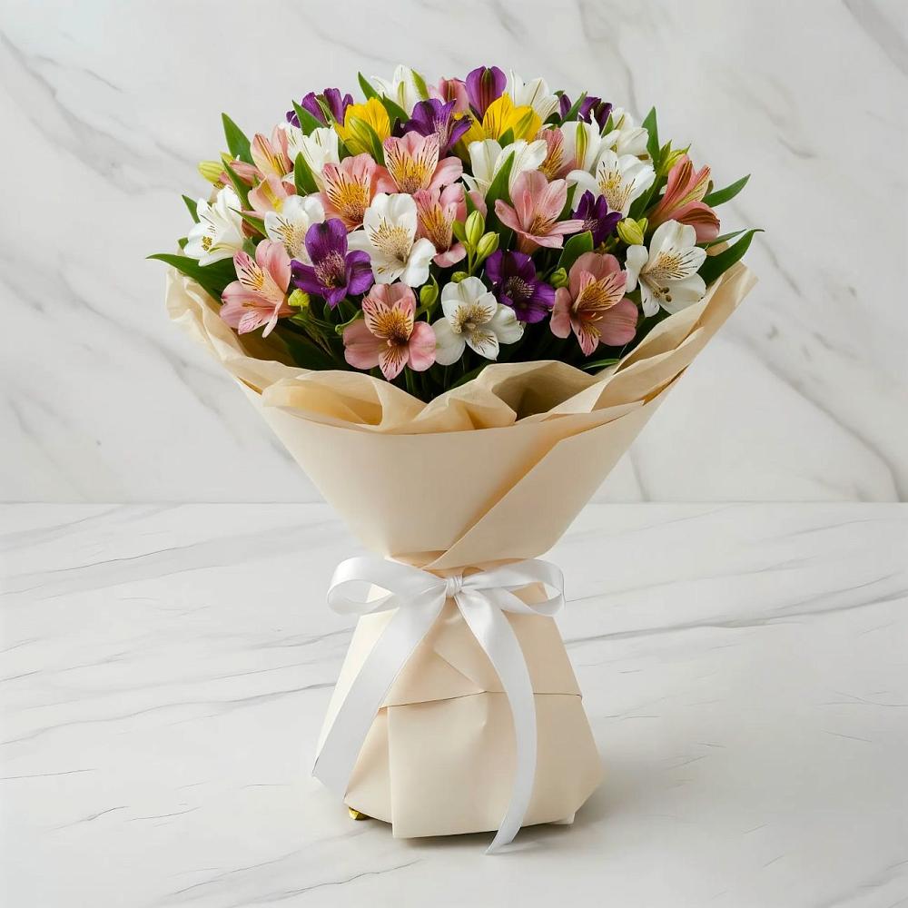 Букет цветов из: Альстромерии в Покойном