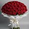 Букет 101 Красная роза Блэк Мэджик в Покойном