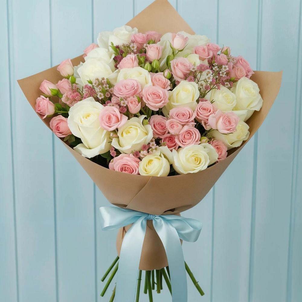 Букет цветов из: Розы в Покойном