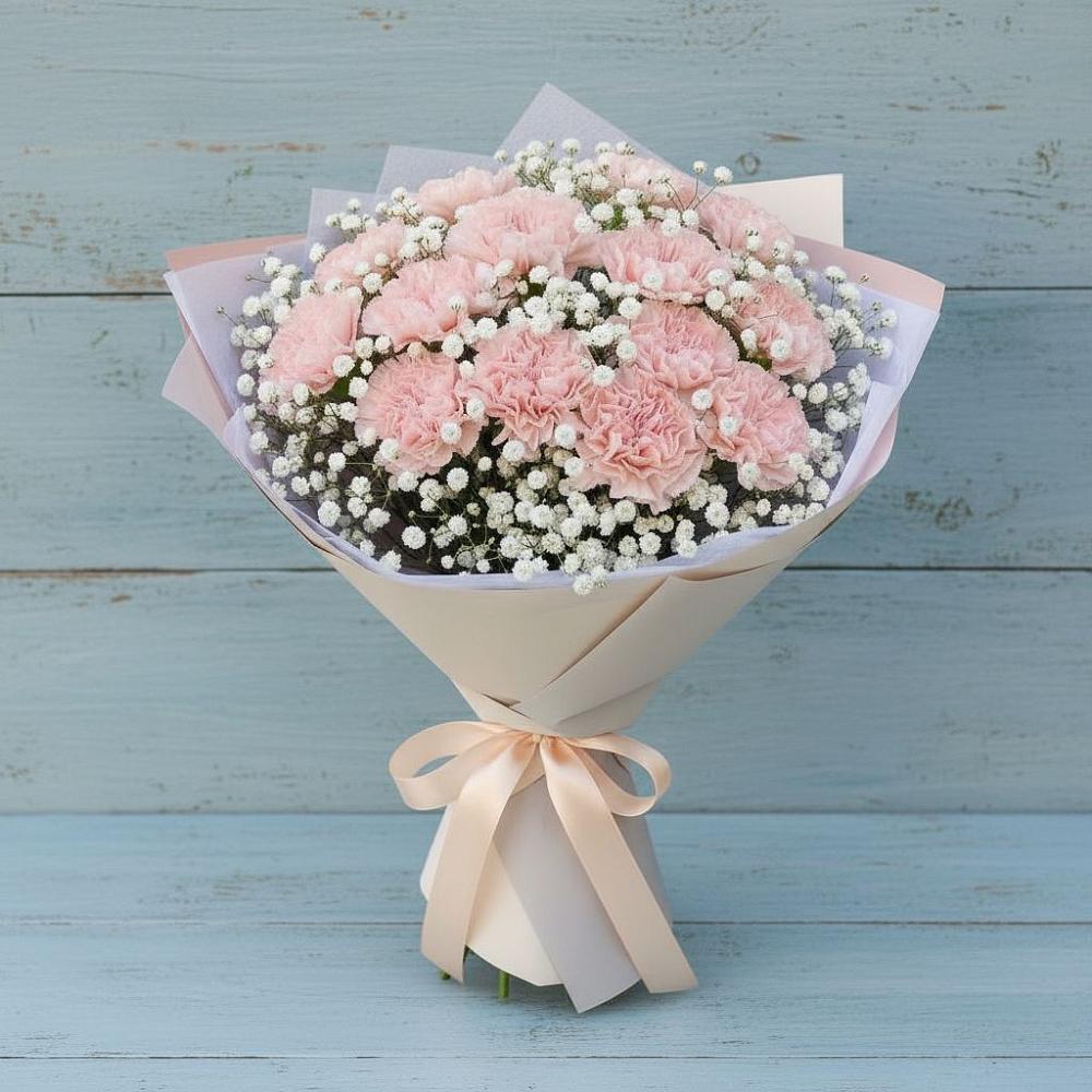 Букет цветов из: Гвоздики в Покойном