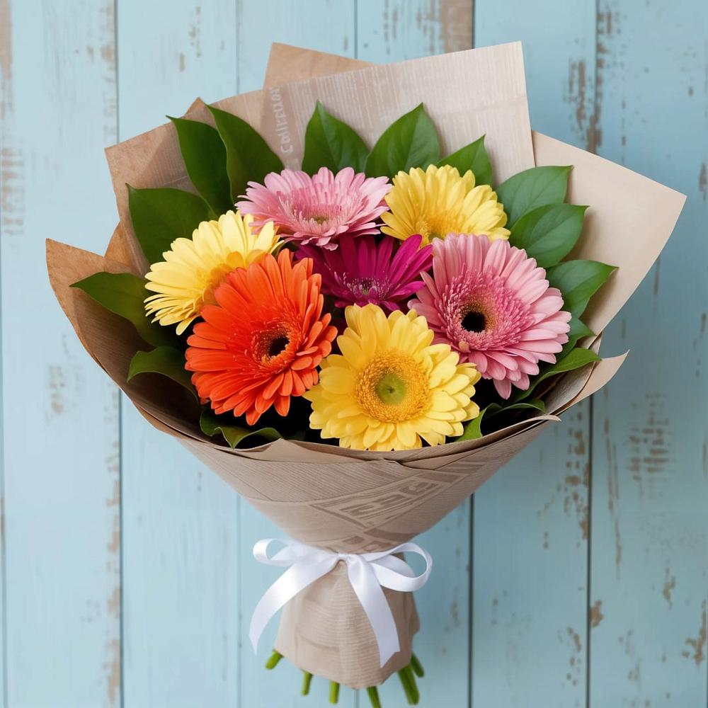 Букет цветов из: Герберы в Покойном