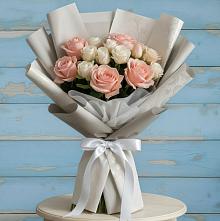 Букет цветов из:  Розы #REPLACE_PRED# Покойном