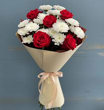 Букет цветов из:  Розы и Хризантемы в Покойном