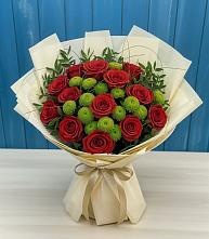 Букет цветов из:  Розы и Хризантемы в Покойном