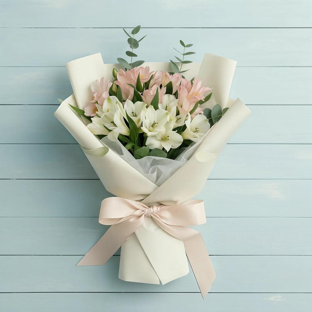 Букет цветов из: Альстромерии в Покойном